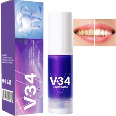 V34 whitening toothpaste